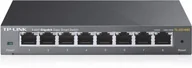 Karty sieciowe - TP-Link TL-SG108E Gigabit Easy Smart Switch 8-portowy przełącznik (porty 10/100/1000M RJ45, bez wentylatora, chłodzenie pasywne) TL-SG108E - miniaturka - grafika 1