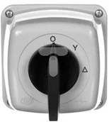 Wyłączniki światła i elektryczne - ELEKTROMET Łącznik krzywkowy gwiazda-trójkąt 40A 3P w obudowie IP65 LUK 40-23 924014 ELEKTROMET 0001-00000-60924 - miniaturka - grafika 1