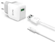 Ładowarki do telefonów - Celly Ładowarka do sieci Turbo s funkcí rychlonabíjení TCUSBTYPEC) Biała - miniaturka - grafika 1