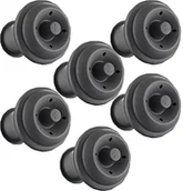 Zestawy do wina - Vacu Vin korki próżniowe do wina, zestaw 6 szt., szare 0086341 - miniaturka - grafika 1