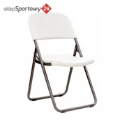 Fotele i krzesła ogrodowe - LIFETIME Krzesło SKŁADANE LOOP LEG BIAŁ. GRANIT 80155 / - miniaturka - grafika 1