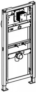 Geberit Duofix - element montażowy do pisuaru uniwersalny, dla armatury podtynkowej H112 - 130 - Stelaże i zestawy podtynkowe do WC - miniaturka - grafika 3