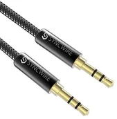 Kable - Syncwire kabel 3,5 mm na 3,5 mm, złoto 1 M SW-SC017 - miniaturka - grafika 1