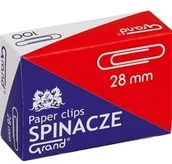 Artykuły biurowe - KW Trade Spinacze biurowe okrągłe 28mm Grand 100 sztuk 110-1381 - miniaturka - grafika 1