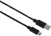 Kable USB - Hama USB C adapter sieciowy (wtyczka USB Type C na USB 2.0 wtyczka A) 1 m przewód, czarna - miniaturka - grafika 1
