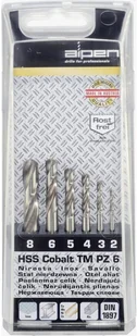 Alpen Zestaw wierteł krętych do metalu HSS-E 6 szt 100906100 Kobalt DIN 1897 Uchwyt prosty 1 zest - Wiertła Alpen Zestaw wierteł krętych do metalu HSS-E 6 szt 100906100 Kobalt DIN 1897 Uchwyt prosty 1 zest - Wiertła - miniaturka - grafika 1