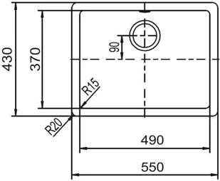 Schock Quadro N-100 Croma - Zlewozmywaki Schock Quadro N-100 Croma - Zlewozmywaki - miniaturka - grafika 2