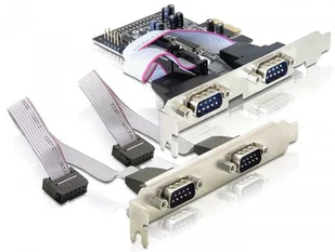 Kontroler Com Delock PCIe 4x RS-232/COM 9-pin - Kontrolery do serwerów - miniaturka - grafika 2