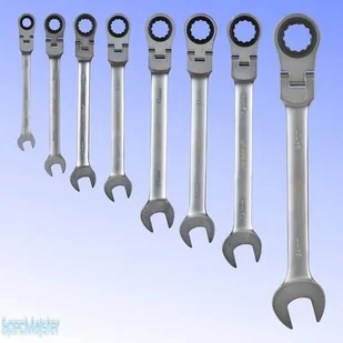 Dedra Klucz płasko - oczkowy 12 mm CrV z grzechotką i przegubem 14GP46 - Klucze i nasadki - miniaturka - grafika 2