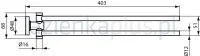 Ideal Standard Poręcz na ręczniki podwójna IOM A 9131 AA A9131AA - Akcesoria łazienkowe - miniaturka - grafika 2