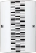 Lampy ścienne - Rabalux Kinkiet nowoczesna LAMPA ścienna DOMINO 3931 IP20 biały szary Zielony - miniaturka - grafika 1