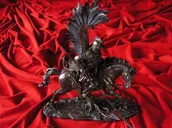 Figurki dekoracyjne - Veronese POLSKI HUSARZ W PEŁNYM RYNSZTUNKU - miniaturka - grafika 1