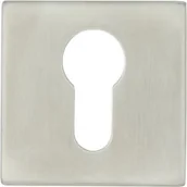 Szyldy i rozety - Domino Rozeta kwadratowa WKŁADKA SNO4 STAL NIERDZEWNA Szyld EF SN04 PZ - miniaturka - grafika 1