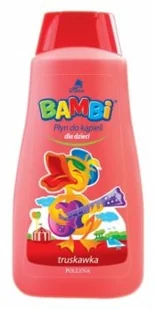 Savona Bambi Płyn do Kapieli dla Dzieci Truskawka czerwony 500ml - Kosmetyki kąpielowe dla dzieci - miniaturka - grafika 3