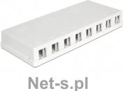 Delock Moduł KEYSTONE PUSZKA MONTAŻOWA NAŚCIENNA 8 PORTÓW (86209) - Pozostałe akcesoria sieciowe - miniaturka - grafika 2