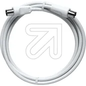 Kable - Axing BAK 150  80 BK kabel przyłączeniowy (wtyczka  sprzęgła osiowe), osiowym 1,50 m Biały BAK20080 - miniaturka - grafika 1