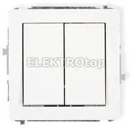 Wyłączniki światła i elektryczne - Karlik DWP-44.2 Mechanizm łącznika zwiernego, dwubiegunowego - miniaturka - grafika 1