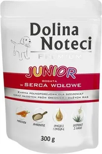 Dolina Noteci Junior Karma Dla Psa Serca Wołowe 300G - Mokra karma dla psów - miniaturka - grafika 4