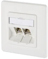 Gniazdka elektryczne - Metz Connect Gniazdo sieciowe Rodzaj montażu Podtynkowy Wkład z płytką centralną i ramką Connect 1309121002-E 1309121002-E 2 Porty czysty biały - miniaturka - grafika 1