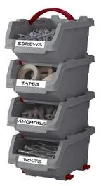 KETER POJEMNIK MAGAZYNOWY CLICK BIN ZESTAW 4x1.3L 230792 - Skrzynki i torby narzędziowe - miniaturka - grafika 2