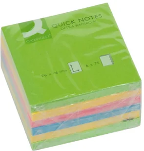 Q-Connect Karteczki samop. 76x76 6 bloczków neon - Etykiety samoprzylepne i bloki etykiet - miniaturka - grafika 3
