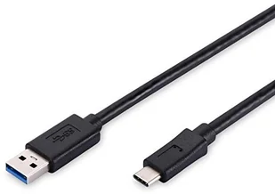 Assmann Kabel USB USB A - USB C męskie - męskie czarny1 m AK-300136-010-S - Kable USB - miniaturka - grafika 3