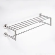 Półki łazienkowe - Bemeta Półka na ręczniki z relingiem NEO 104205105 - miniaturka - grafika 1