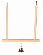 Klatki i wyposażenie dla ptaków - Trixie Huśtawka Z Dzwoneczkiem 4011905058306 - miniaturka - grafika 1