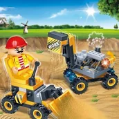 Klocki - Banbao 8046 Mini Zestaw pojazdów budowlanych - miniaturka - grafika 1