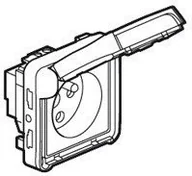 Pozostałe oświetlenie - Legrand 069623 PLEXO Gniazdo pojedyncze 2P+Z z blokadą BIAŁE/ ECRU 16A-250V~ - miniaturka - grafika 1