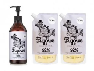 Yope Yope - Mydlo naturalne Figa + 2 x refill YOPEFIGAZESTAW - Mydła - miniaturka - grafika 2
