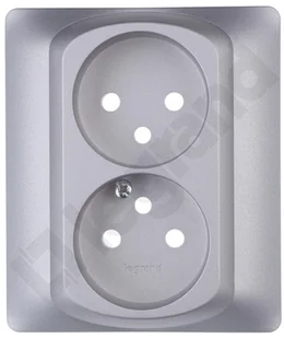 Legrand SISTENA LIFE METALIC Pokrywa gniazda 2X2P+Z 771335 - Klawisze i ramki - miniaturka - grafika 2
