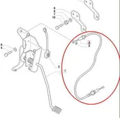Części i akcesoria do maszyn rolniczych - CNH LINKA GAZU NOŻNEGO 84281866 - miniaturka - grafika 1