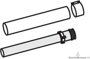 Vaillant Przedłużenie współśrodkowe 1,0 m (60/100) (303802) - Kominy i akcesoria - miniaturka - grafika 3