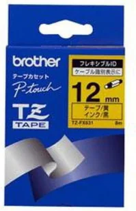 Brother Taśma żólta z czarnym nadrukiem TZE631=TZ631 12 mm - Etykiety do drukarek - miniaturka - grafika 10