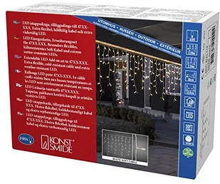 KonstSmide Zasłona LED, zestaw rozsz., 24 V, 100-pkt - Oświetlenie świąteczne - miniaturka - grafika 6
