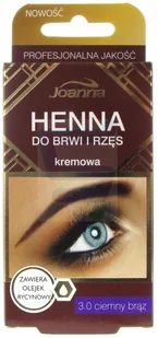 Joanna Henna do brwi i rzęs ciemny brąz 15ml - Akcesoria i kosmetyki do stylizacji brwi - miniaturka - grafika 2