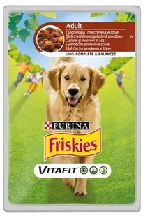 Purina Karma dla psów FRISKIES Vitafit, jagnięcina i marchew w sosie, 100 g - Mokra karma dla kotów - miniaturka - grafika 2