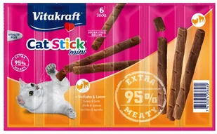 Vitakraft Cat Stick Mini kabanosy dla kota indyk i jagnię 3szt - Suplementy i witaminy dla kotów - miniaturka - grafika 2