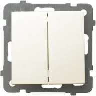 Ospel AS ECRU WYŁĄCZNIK ŚWIECZNIKOWY ŁP-2G/M/27 - Wyłączniki światła i elektryczne - miniaturka - grafika 2