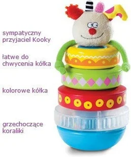 Taf Toys Piramidka z klaunem - Zabawki interaktywne dla dzieci - miniaturka - grafika 2