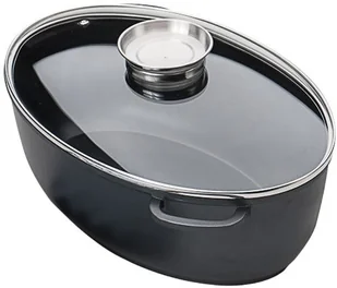 Krüger Karl Leipzig 23042 brytfanna do pieczenia gęsi z odlewanego aluminium, ze szklaną pokrywką, 42 cm 23042 - Brytfanny Krüger Karl Leipzig 23042 brytfanna do pieczenia gęsi z odlewanego aluminium, ze szklaną pokrywką, 42 cm 23042 - Brytfanny - miniaturka - grafika 1