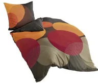 Pościel - Bierbaum 6155_09 pościel z mako-satyny, 135x200 cm i 80 x 80 cm, wzór kakao 09 6155_09 - miniaturka - grafika 1