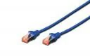 Kable miedziane - Digitus Kabel krosowy S/FTP kat.6, 0.25m, niebieski DK-1644-0025/B - miniaturka - grafika 1
