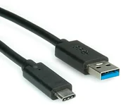 Kable USB - Rotronic ROLINE USB 3.1 Cable, A-C, M/M 1 m kabel do komputerów i peryferiów - miniaturka - grafika 1