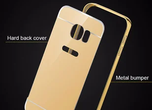 4kom.pl ETUI BUMPER PLECKI MIRROR DO GALAXY S7 Edge Srebrne 401-7-MGS7E-27 - Etui i futerały do telefonów - miniaturka - grafika 4