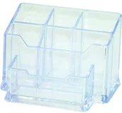 Przyborniki na biurko - Donau Przybornik na biurko transparentny (2+1 GRATIS) - K0091 NB-6266 - miniaturka - grafika 1