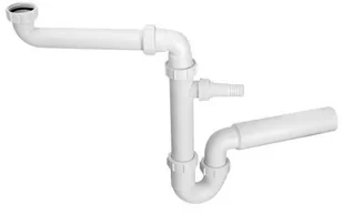 McAlpine syfon zlewozmywakowy rurowy 6/4" z podł. pralki/zmyw. bez spustu (HC7HC13) - Syfony - miniaturka - grafika 2
