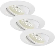 Lampy sufitowe - Briloner Lampa do zabudowy LED zestaw 3 szt 7232-036 Siłownik do sterowania za pomocą aplikacji i dyfuzor można zamówić oddzielnie 470 lm 3000 K biały - miniaturka - grafika 1
