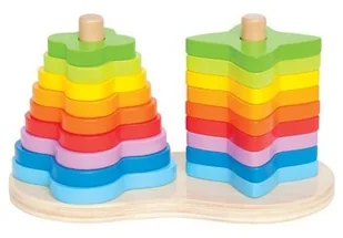 Hape Podwójna tęczowa układanka - Układanki dla dzieci - miniaturka - grafika 2